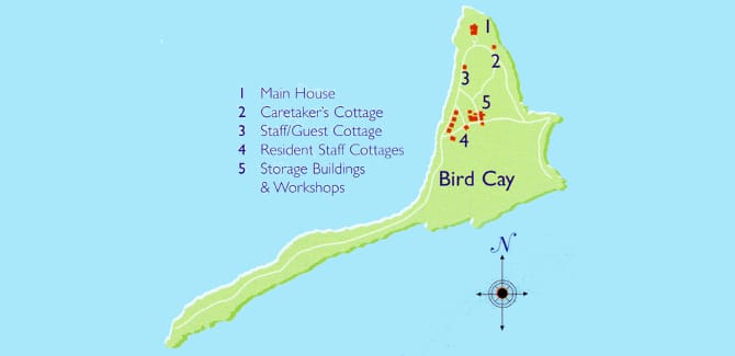 Bird Cay_Bahamas_Island_Map