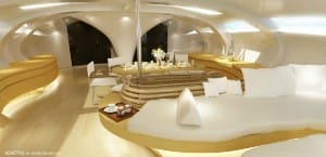 Superyachten Adastra, interiör
