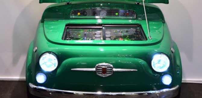 Designkylskåp Smeg Fiat 500