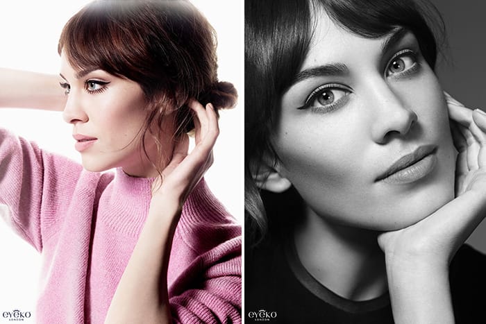 Alexas 60-tals ögonmakeup är inspirerad av Jane Birkin. 