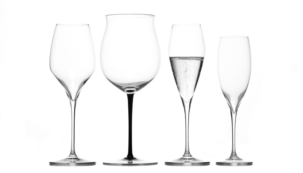 Olika typer av vinglas Juhlin Tasting