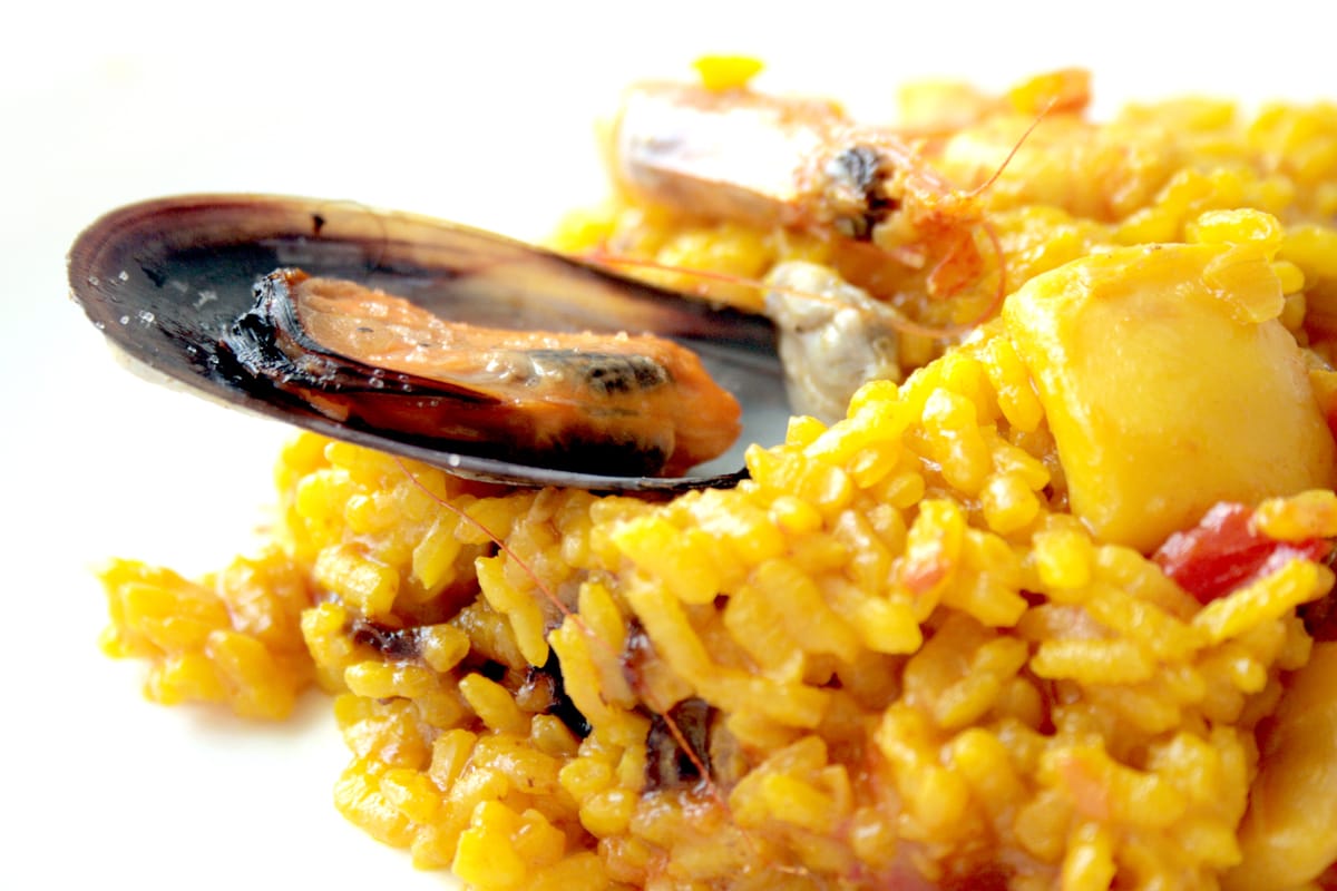 Paella mussla