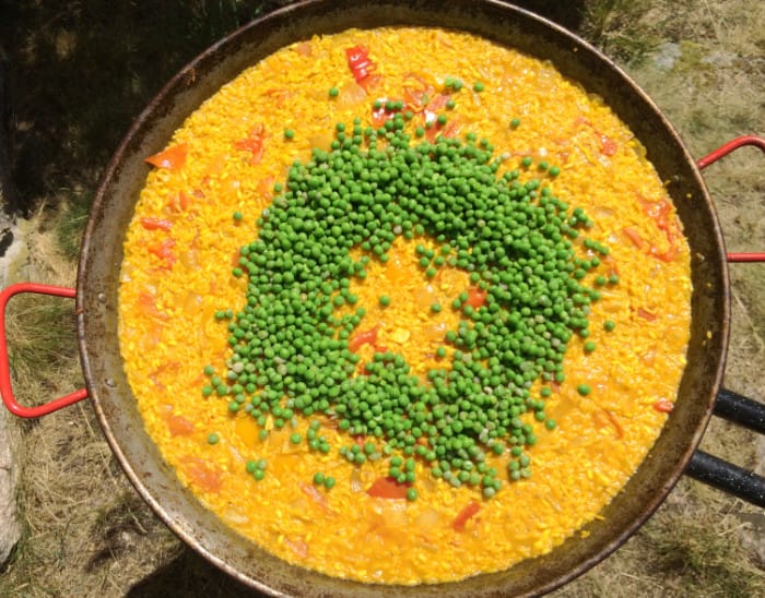 Paella - ärtor