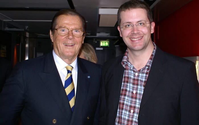 Roger Moore och Anders Frejdh_James Bond
