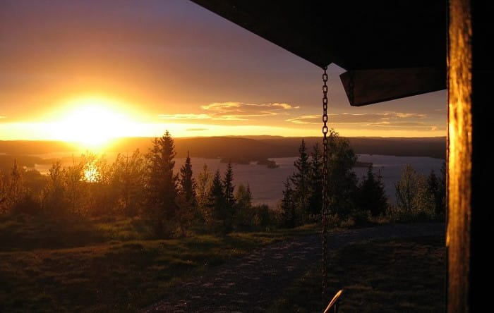 Finnskogstoppen_solnedgång