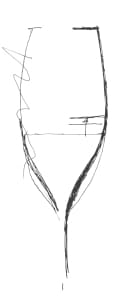 champagne glass_sketch