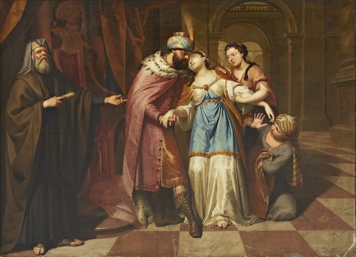 "Esther before Ahasverus" av Richard van Bleeck 