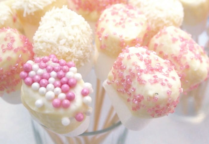 Marshmallows med vit choklad