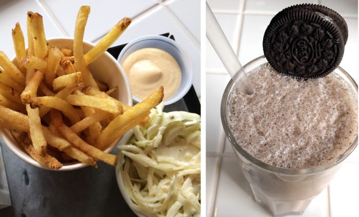 Phils burger_pommes frites_Oreo shake