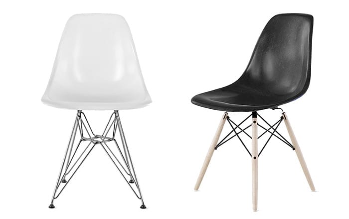 Ray och Charles Eames_Molded Fiberglass Chair_Black and White