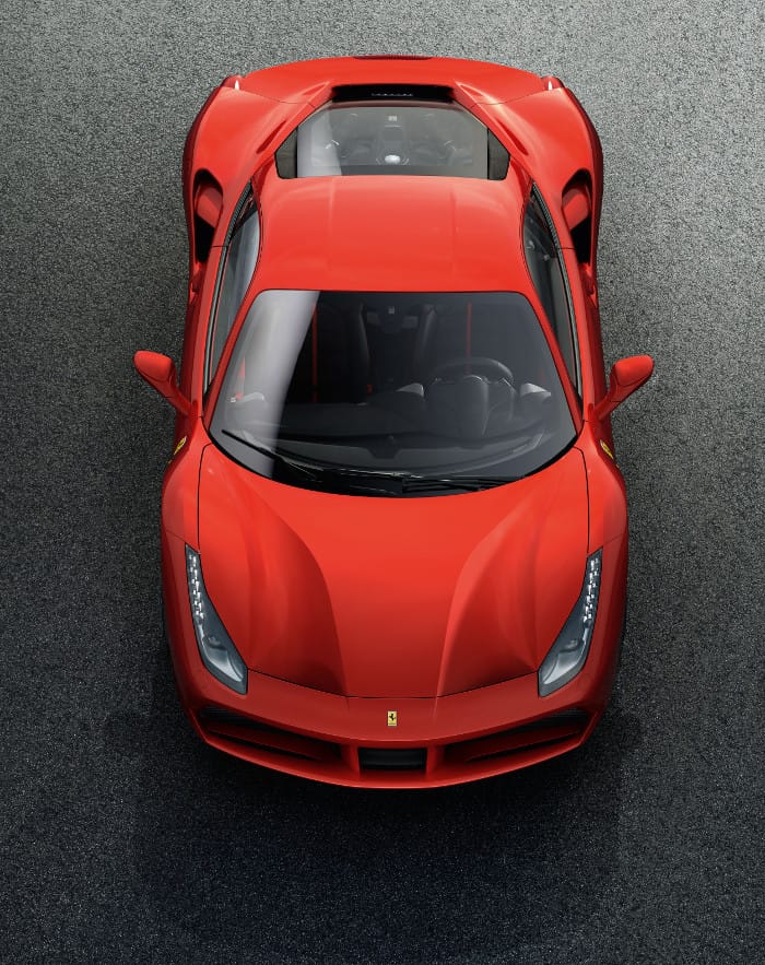 Ferrari 488 GTB_pianta