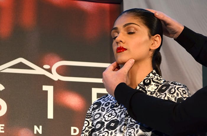 Mac Cosmetics red lips
