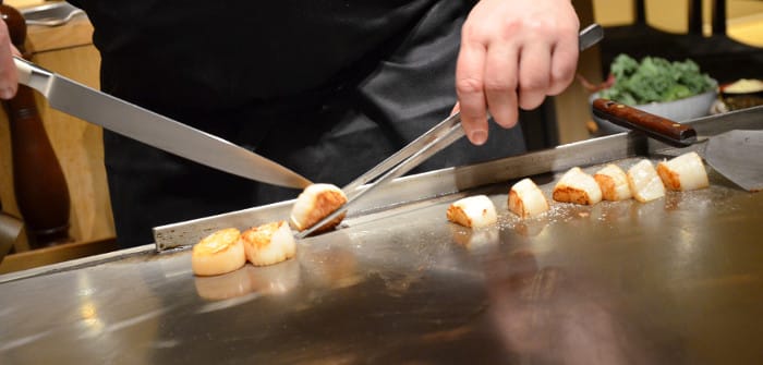 Teppanyaki_pilgrimsmusslor