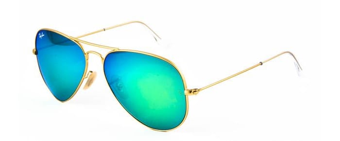 Grönt vårmode Rayban_gröna spegelglas