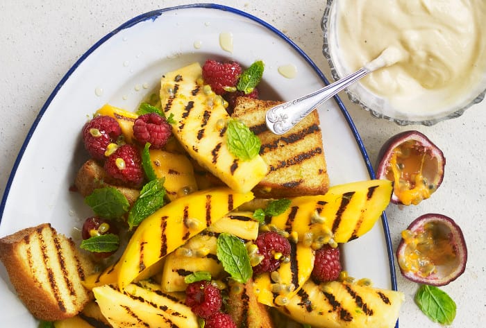 Grillsäsongen 2015 Sweet panzanella_grillad mango