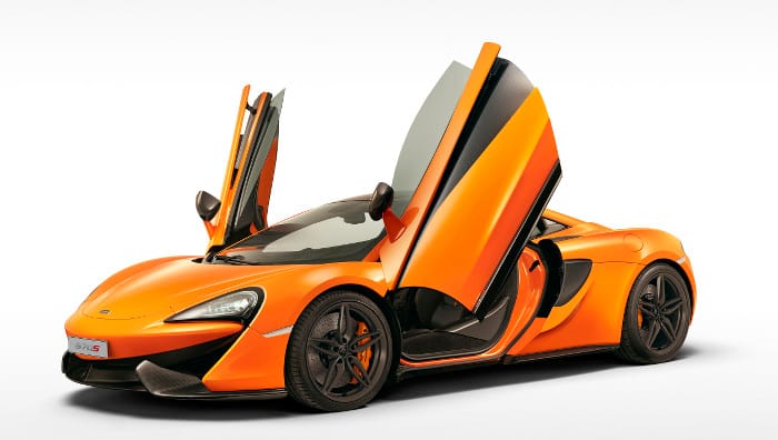 McLaren 570s Coupé_orange_doors up