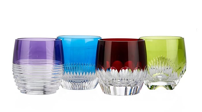 Harrods bröllopspresenter Waterford coloured tumblers