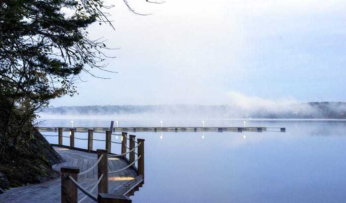 Artipelag promenad spång