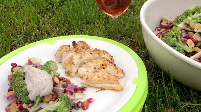 Picnic_mat_kyckling med sallad