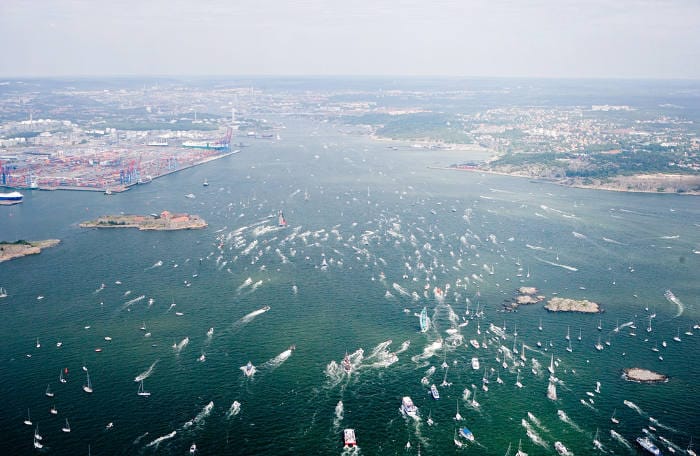 Pirates of the Caribbean won just before ABN AMRO TWO in the last leg of Volvo Ocean Race from Rotterdam to Gšteborg, Sweden. © Oskar Kihlborg/ Volvo Ocean Race ***Editorial Use Only***