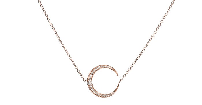 ebba brahe jewellery aw15 Necklace Moon rose guld