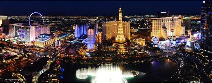 Las Vegas strip by night