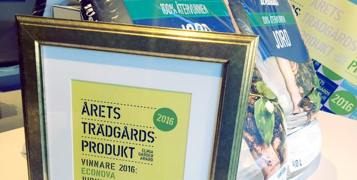 Årets Trädgårdsprodukt 2016_Weibulls_Econova_100% återvunnen jord