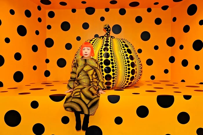 Yayoi Kusama, Kusama with Pumpkin, 2010